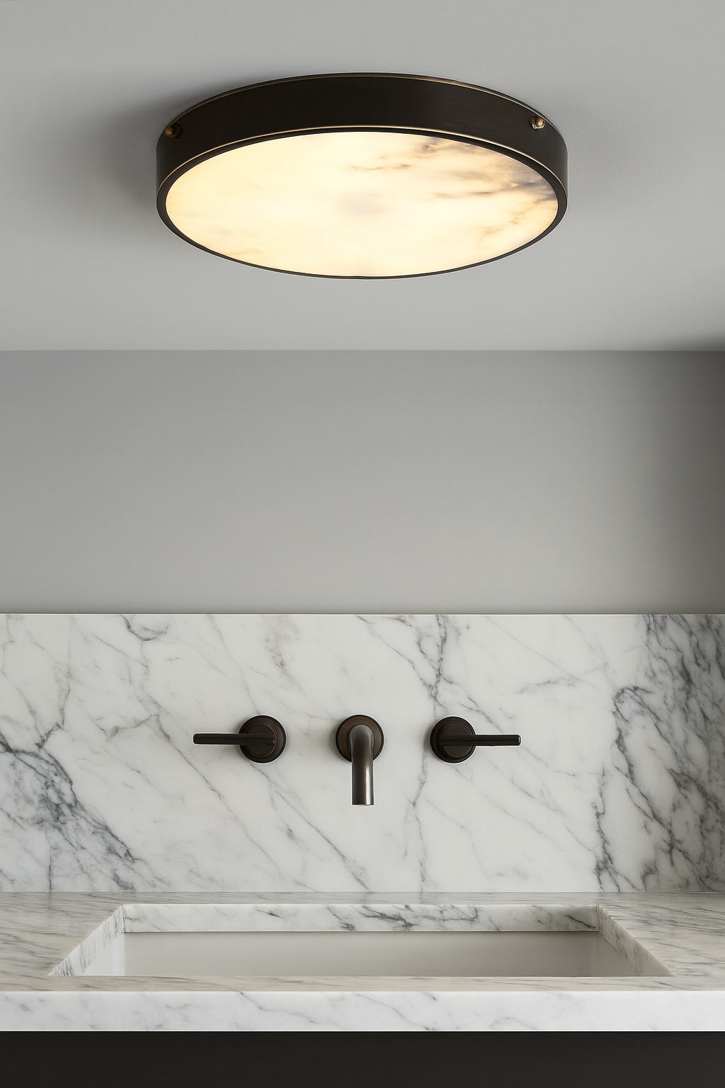 Alabaster Mermer Pirinç Plafonyer Kod: 3395-400