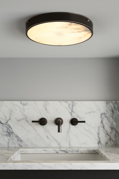 3395-400 Modern Tasarım 40 cm Sarkıt Avize – Geometrik Mimari Kafes Aydınlatma