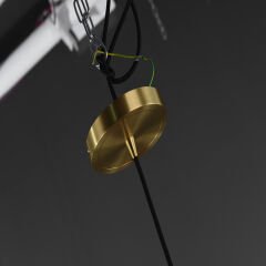 Besa 6055 Lüks Kristal Tekli Sarkıt Avize – Pirinç Gövdeli Tasarım Aydınlatma