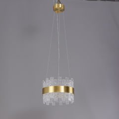 Besa 6079-4 Modern Geometrik 4’lü Avize – Siyah ve Pirinç Detaylı Cam Küre Sarkıt Aydınlatma