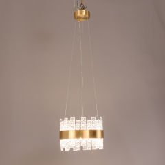 Besa 6079-4 Modern Geometrik 4’lü Avize – Siyah ve Pirinç Detaylı Cam Küre Sarkıt Aydınlatma