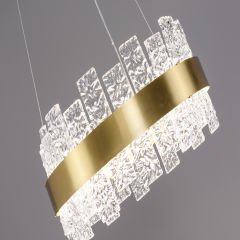 Besa 6079-4 Modern Geometrik 4’lü Avize – Siyah ve Pirinç Detaylı Cam Küre Sarkıt Aydınlatma