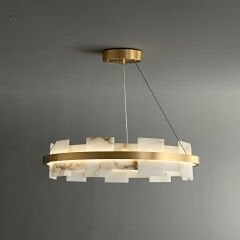 Alabaster Mermerli  Sarkıt Avize Kod: 6285-6