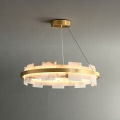 Alabaster Mermerli  Sarkıt Avize Kod: 6285-6