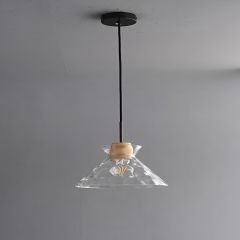 Besa 3335-A Doğal Mermer Gövdeli Pirinç Detaylı Lüks Sarkıt – Modern Tasarım Tekli Avize