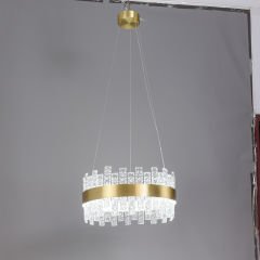 Kristal Camlı Sarkıt Avize 60cm çapında Kod: 6079-6