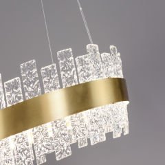 Kristal Camlı Sarkıt Avize 60cm çapında Kod: 6079-6