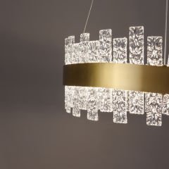 Kristal Camlı Sarkıt Avize 60cm çapında Kod: 6079-6