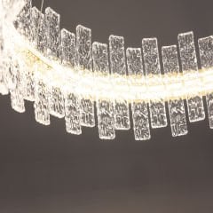 Besa 6079-6 Modern Endüstriyel 6’lı Avize – Siyah ve Gold Detaylı Tasarım Salon Aydınlatması