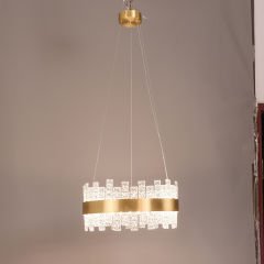 Kristal Camlı Sarkıt Avize 60cm çapında Kod: 6079-6