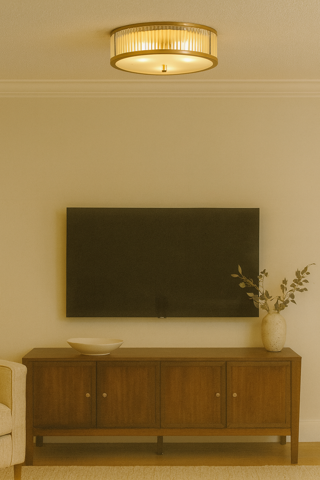 Bombeli Cam Plafonyer 30cm çapında Kod: 35607-3