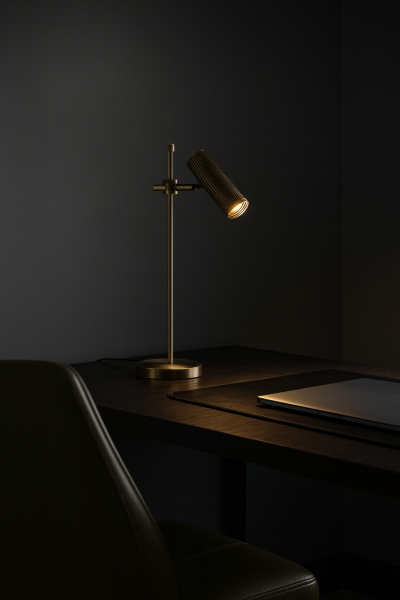 Pirinç Torna Masa Lambası Kod:8208-T