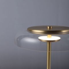 Cam Şapka Masa Lambası Kod: 8056-T