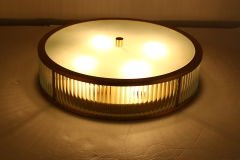 Besa 35607-6 Modern Pirinç Detaylı 6’lı Avize – Beyaz Opal Cam Küreli Salon Aydınlatması