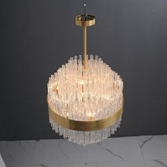 Desenli Kristal Avize 60cm çapında 6302-6