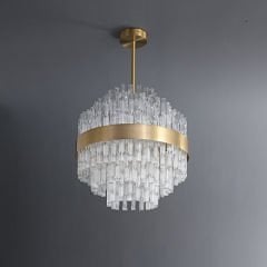 Desenli Kristal Avize 60cm çapında 6302-6