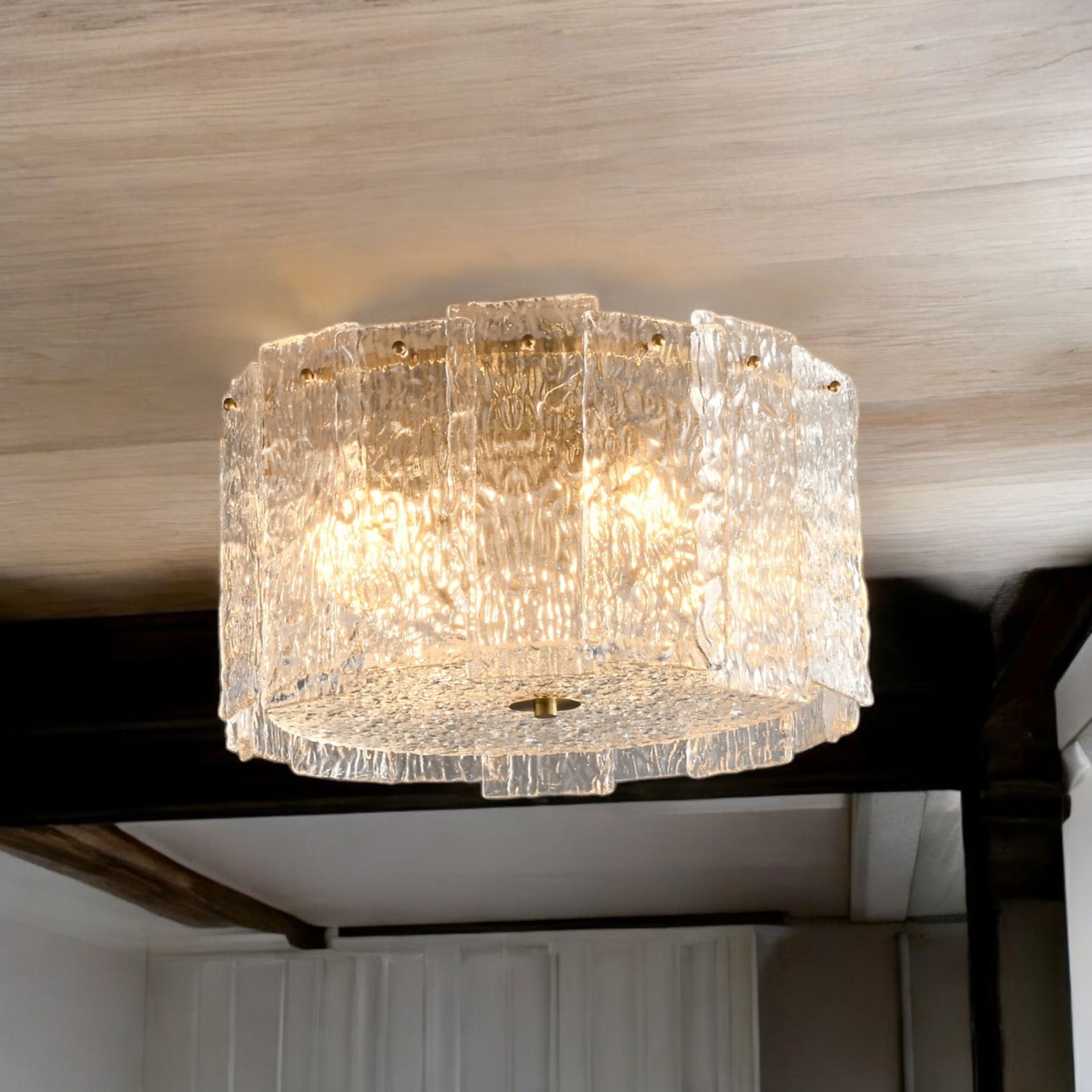 Lama kristal plafonyer 40cm çapında 6315-4X