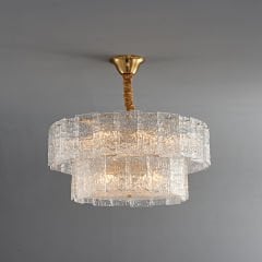 Lama kristal sarkıt avize 60 cm çapında6315-6D