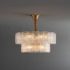 Lama kristal sarkıt avize 60 cm çapında6315-6D