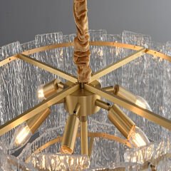 Lama kristal 80cm çapında sarkıt avize 6315-8D