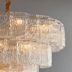 Besa 6315-8D Eskitme Pirinç 8’li Moleküler Avize – Büyük Salon ve Lüks Mekanlar İçin Sputnik Aydınlatma