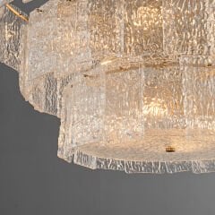 Besa 6315-8D Eskitme Pirinç 8’li Moleküler Avize – Büyük Salon ve Lüks Mekanlar İçin Sputnik Aydınlatma