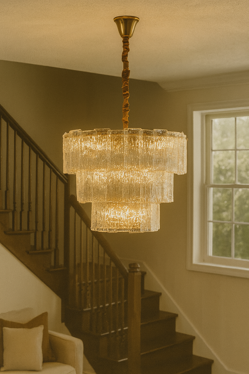 Lama kristal 80cm çapında sarkıt avize 6315-8D