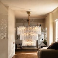 Lama kristal 80cm çapında sarkıt avize 6315-8D