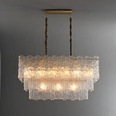 Lama kristal plafonyer 120lik dikdörtgen avize 6315-12C