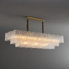 Lama kristal plafonyer 120lik dikdörtgen avize 6315-12C