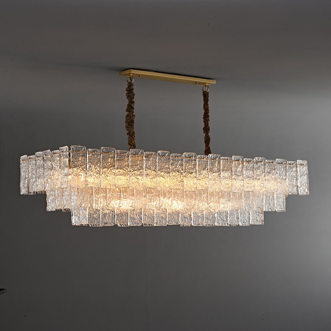 Lama kristal plafonyer 120lik dikdörtgen avize 6315-12C