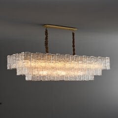 Lama kristal plafonyer 120lik dikdörtgen avize 6315-12C