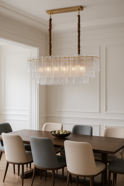 Lama kristal plafonyer 120lik dikdörtgen avize 6315-12C