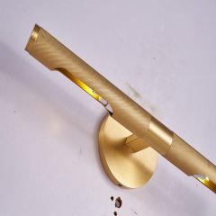 Besa 3201 Gerçek Pirinç Tablo Apliği – Klasik Gold Ayna ve Resim Aydınlatması (46cm)
