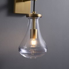 Besa 3257 Damla Camlı Modern Duvar Apliği – Lüks Tasarım Yatak Başı ve Koridor Aydınlatması