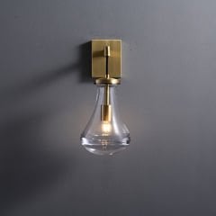 Besa 3257 Damla Camlı Modern Duvar Apliği – Lüks Tasarım Yatak Başı ve Koridor Aydınlatması