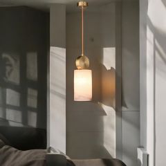 Alabaster Mermer Silindir Tekli Sarkıt 3260-Y