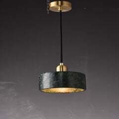 3262 Mermer Detaylı Sarkıt Avize – Büyük Formuyla Lüks, Doğal ve Heykelsi Vurgu Aydınlatması