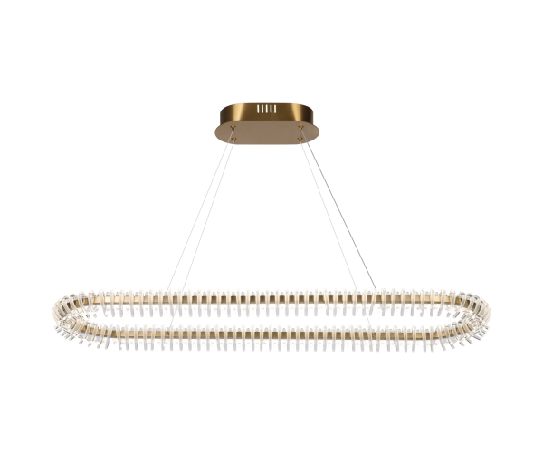 Elips Lineer Sarkıt Avize – Akıcı Elips Formuyla Yemek Masaları İçin Modern ve Fonksiyonel Aydınlatma