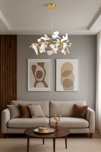Besa 1770B-600 Modern Plafonyer / Sarkıt – 60 cm Çapında Geniş Alanlar İçin İddialı Merkezi Aydınlatma