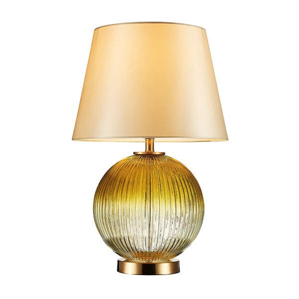 Cam Gövdeli Dekoratif Masa Lambası