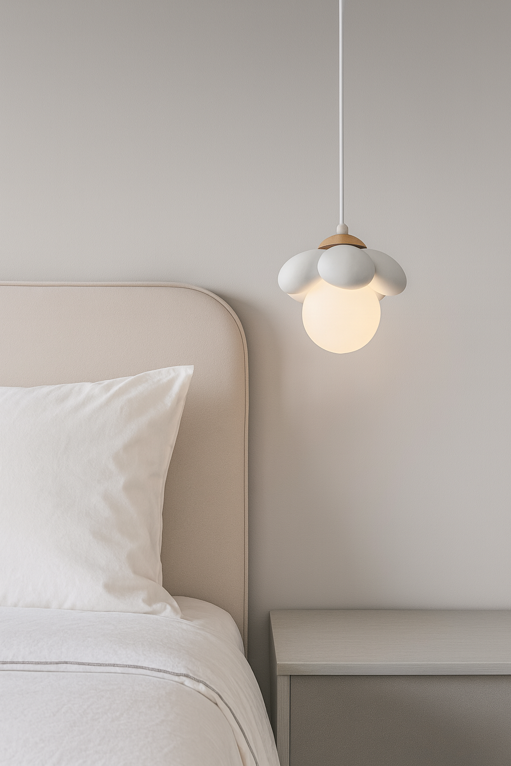 17139-WHITE Modern Beyaz Avize – Mekanla Bütünleşen, Sade ve Şık Minimalist Aydınlatma