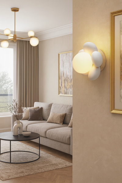 17139W Beyaz Minimalist Aplik / Plafonyer – Sade Çizgilerle Gizli ve Fonksiyonel Aydınlatma