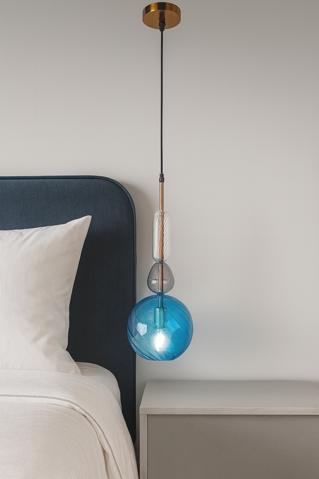 17151-B Modern Sarkıt Avize – Sade Çizgilerle Şık ve Fonksiyonel Minimalist Aydınlatma