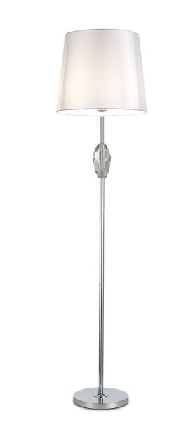 Lüks Kristal Detaylı Lambader - Krom ve Siyah Gövde Seçenekli Salon Aydınlatması