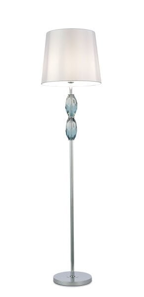 Lüks Kristal Detaylı Lambader - Krom ve Siyah Gövde Seçenekli Salon Aydınlatması