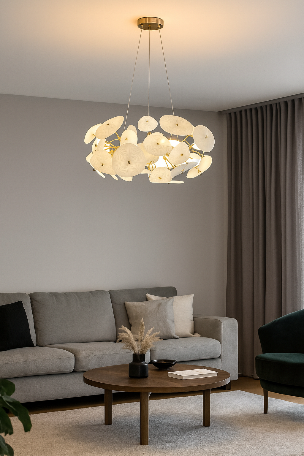 Seramik Yuvarlak Sarkıt Avize 82057-D600