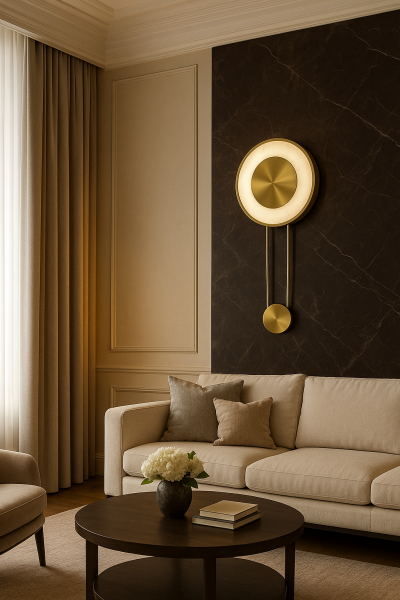 Saat Modeli Mermer Aplik