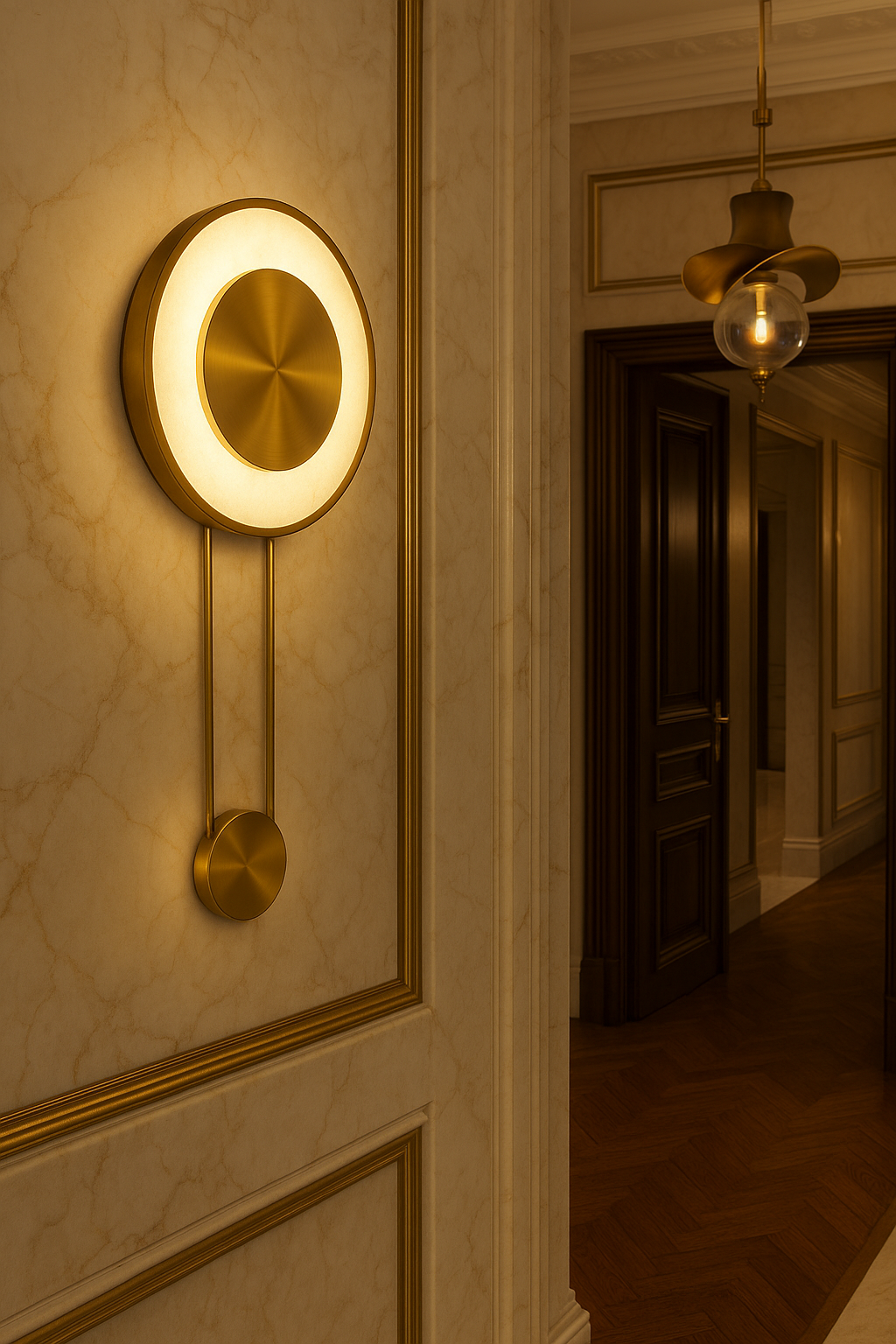 Saat Modeli Mermer Aplik