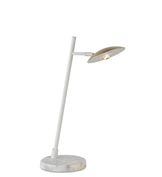 Mermer Tabanlı Ayarlanabilir LED Masa Lambası – Siyah / Beyaz